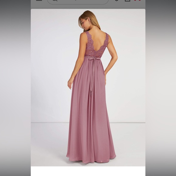 Azazie vintage mauve elly dress - Picture 2 of 3